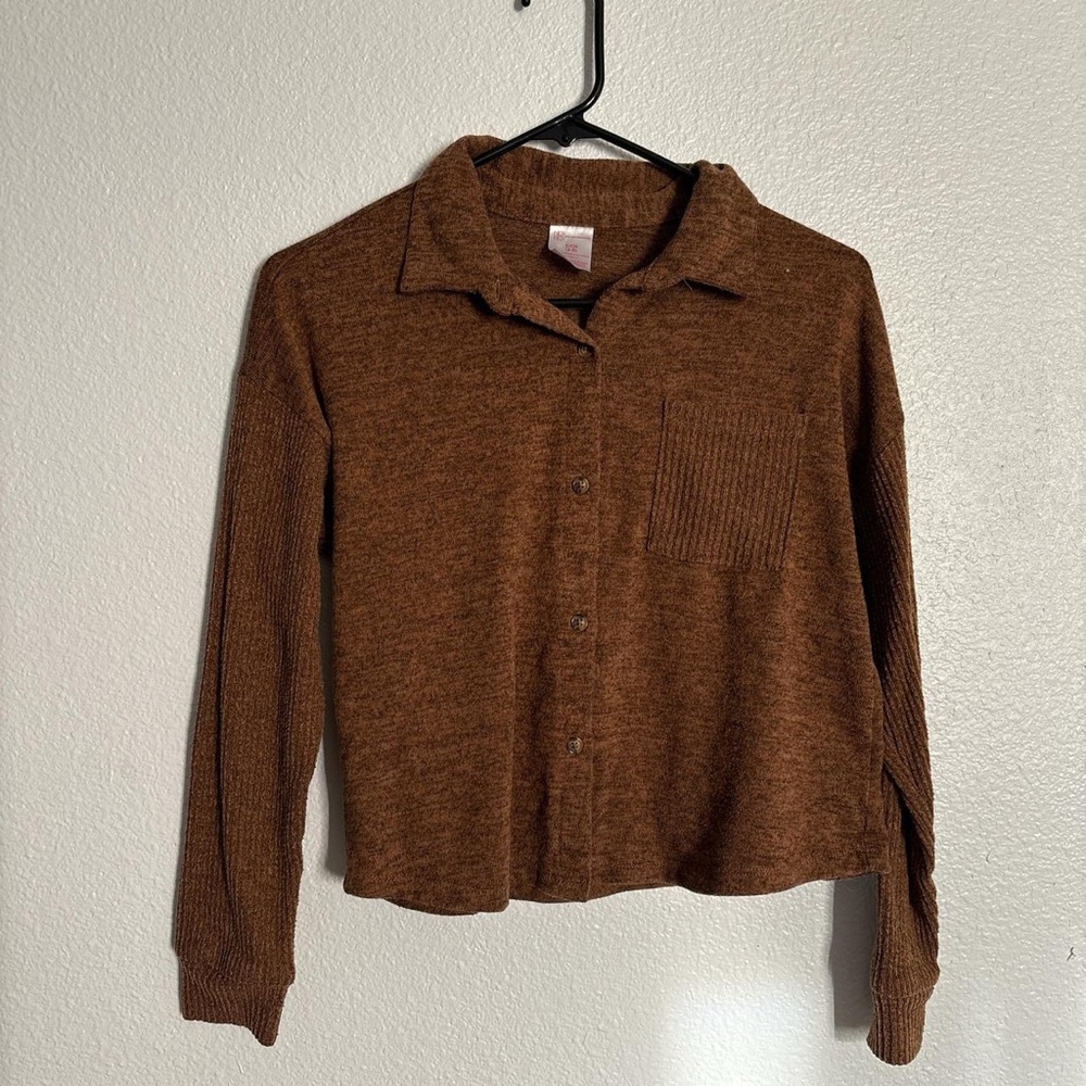 No Boundaries Tan Knit Cardigan